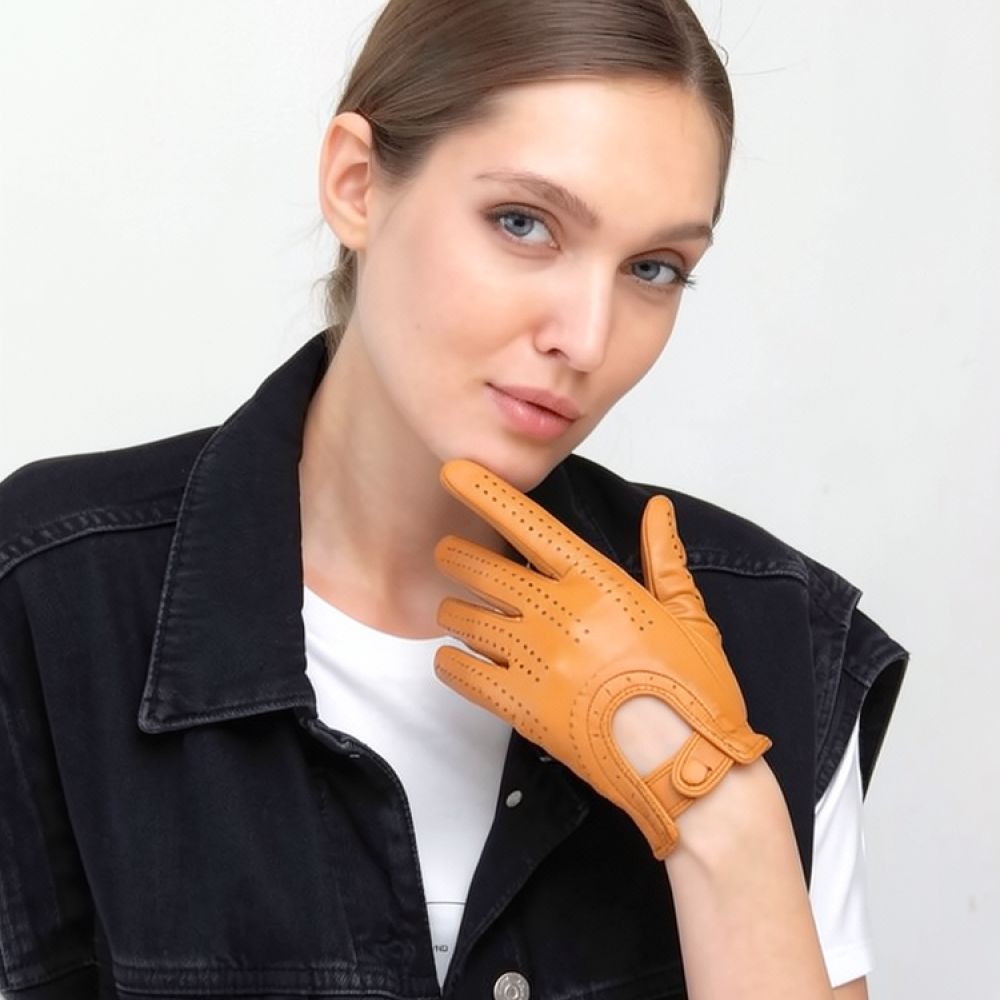 Cycling Commute Essentials - Guantes de cuero para mujer, elegantes,