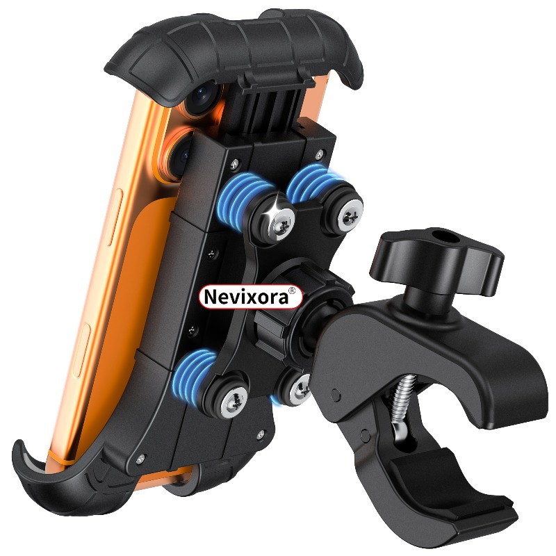 Commuter Bike Lock - Soporte antivibraciones para teléfono de motocicleta,